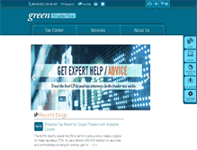 Tablet Screenshot of greentradertax.com